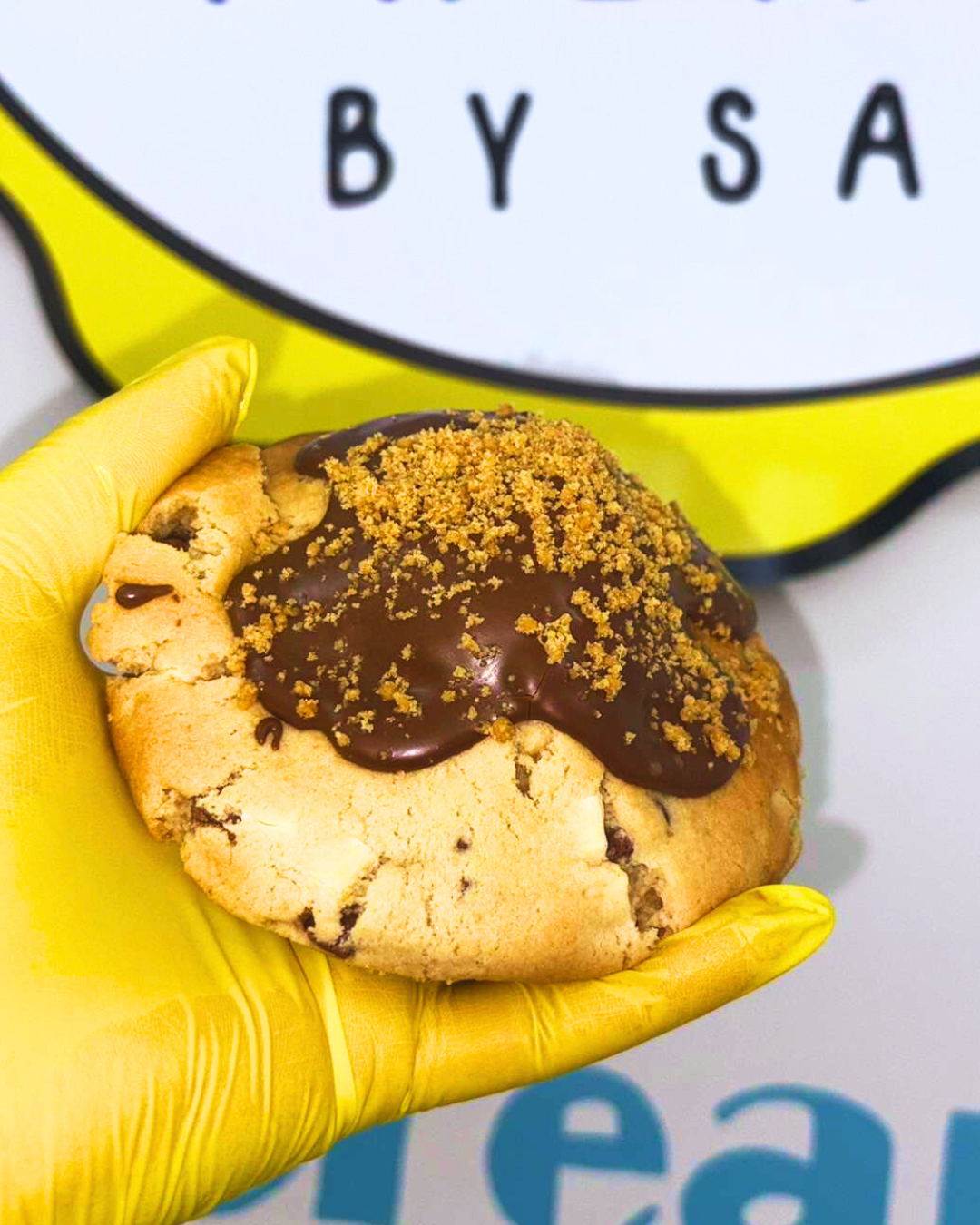 Smores stuffed cookie