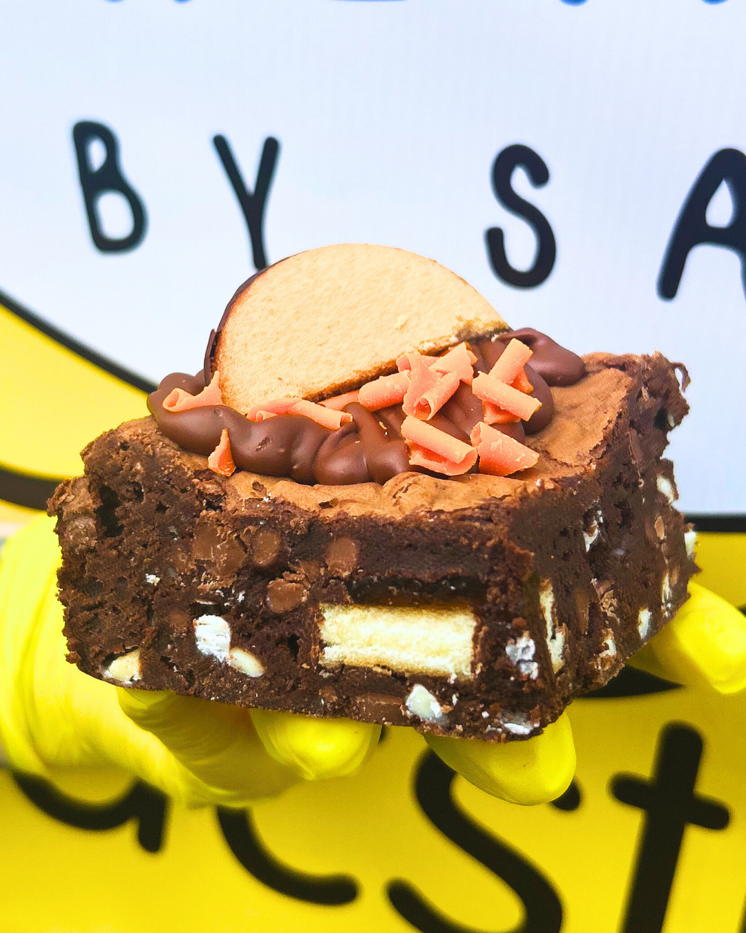 Jaffa cake brownie