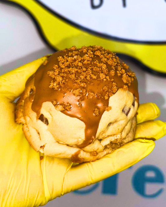 Biscoff stuffed cookie