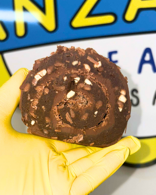 Galaxy ripple brownie log