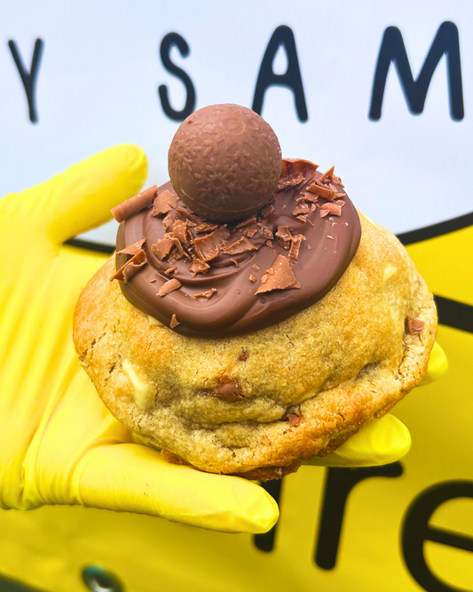 Cadbury Puds stuffed cookie