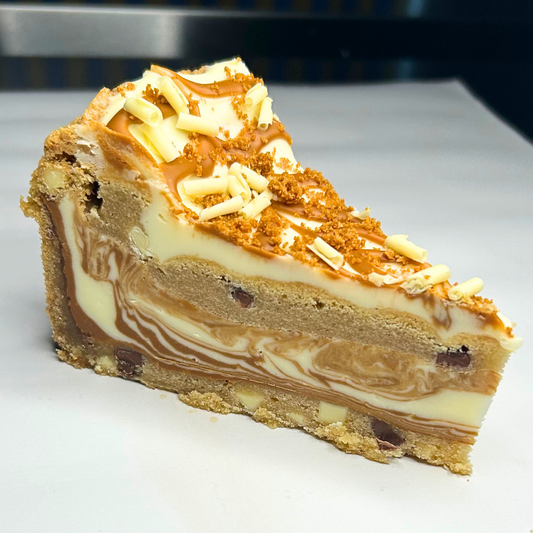 Biscoff and White Chocolate Cookie Pie
