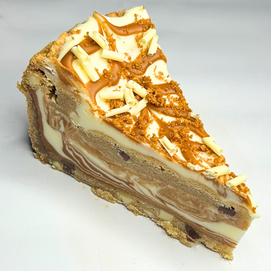 Biscoff and White Chocolate Cookie Pie