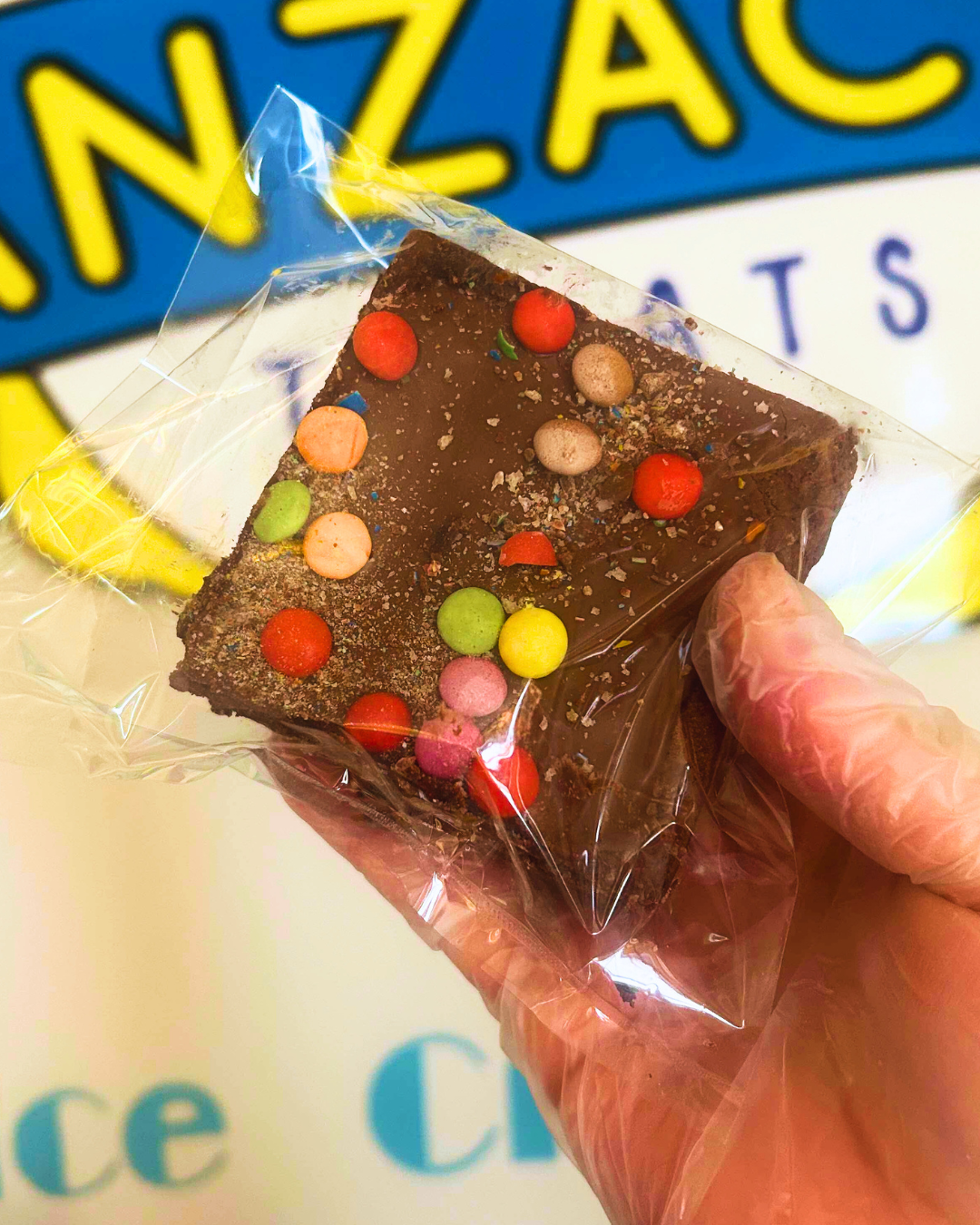 Crispy M&M Brownie