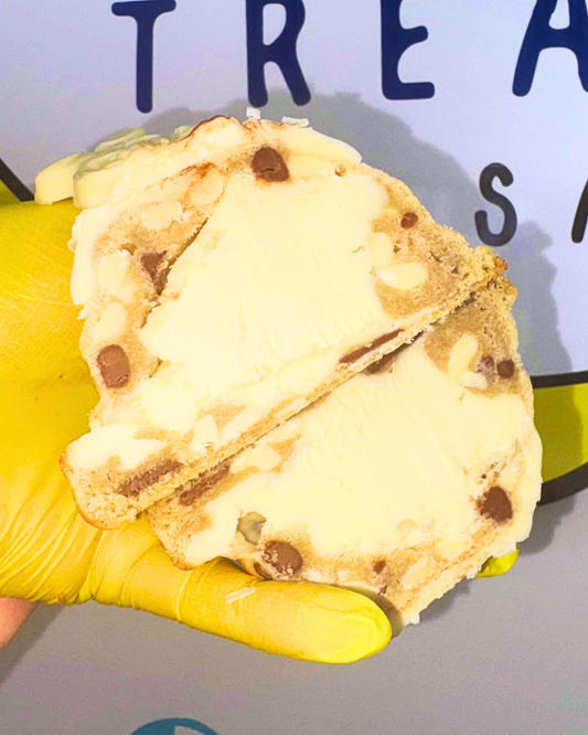 Milkybar stuffed cookie